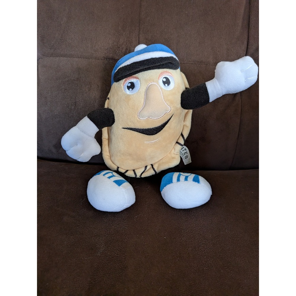 Pittsburgh Pirates Mrs T's Pierogies  Great Pierogi Race Plush Mascot Blue Hat